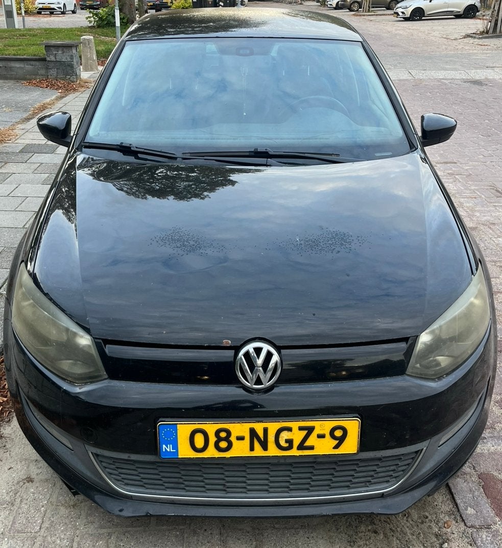 Volkswagen Polo 1.2 TDI 75PK 5D Bluemotion 2010 Zwart, Auto's, Voorwielaandrijving, 74 pk, 1199 cc, 96 €/maand