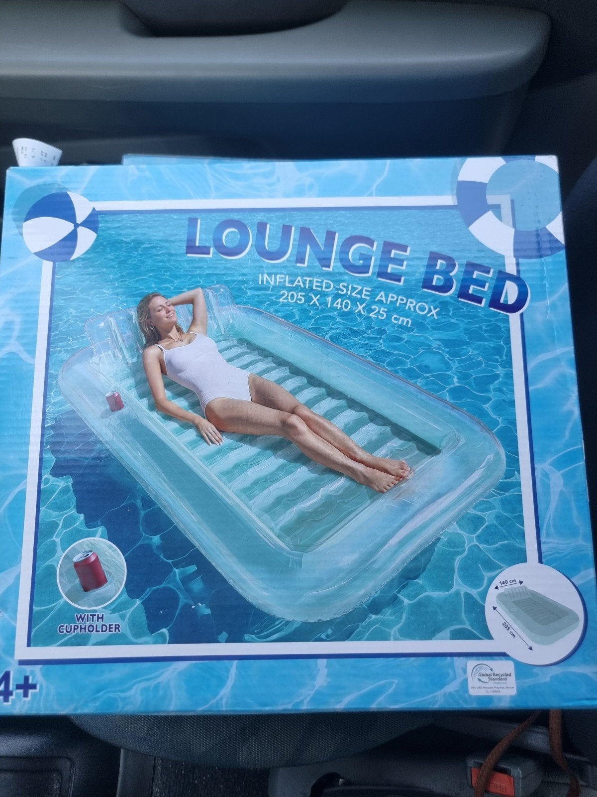 Loungebed opblaasbaar Action - Nieuw in doos met bon, Minder dan 80 cm, Opblaaszwembad, Nieuw, Ophalen of Verzenden