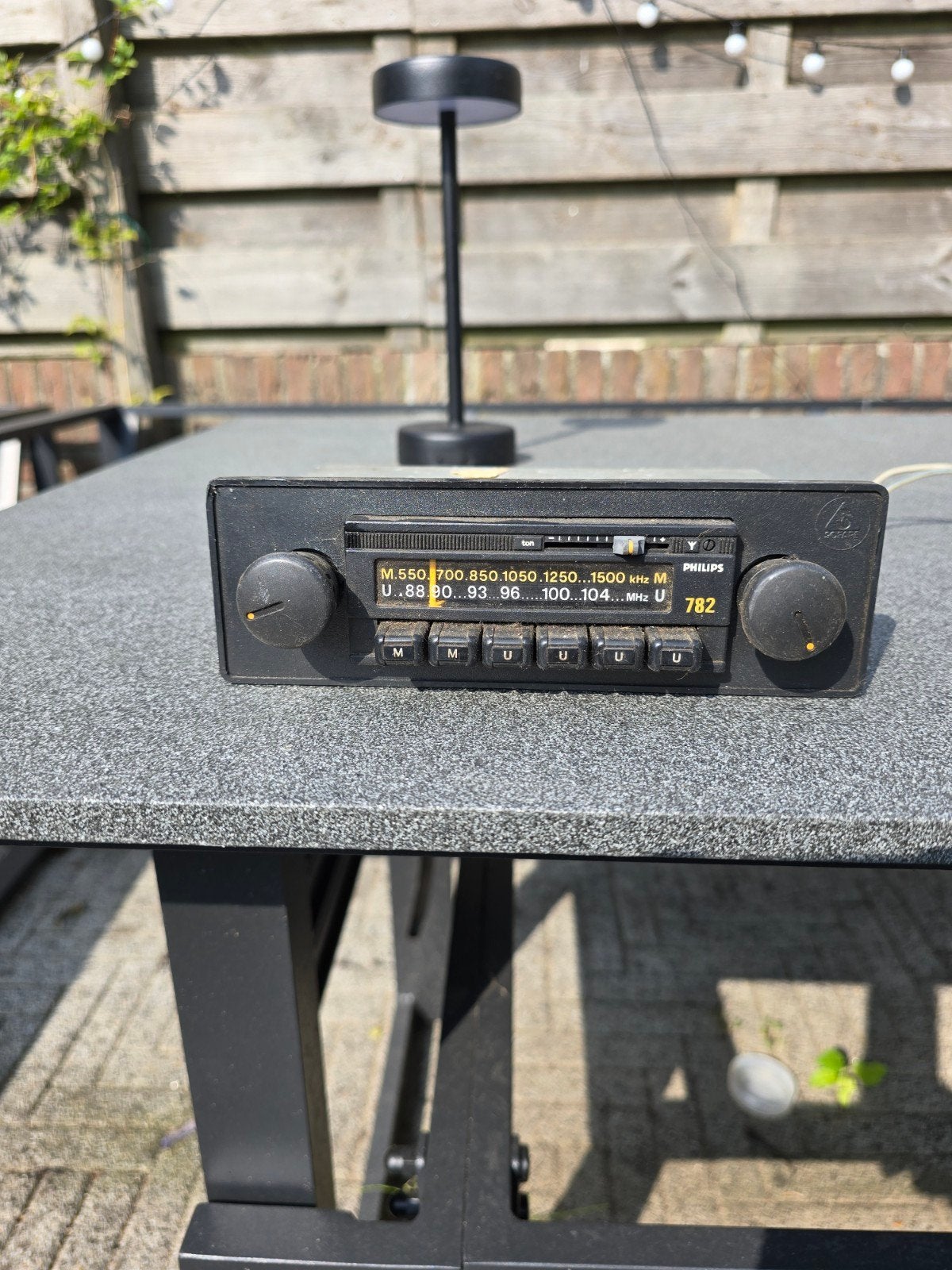 Philips 782 Autoradio - Vintage model, Auto diversen, Ophalen of Verzenden, Gebruikt