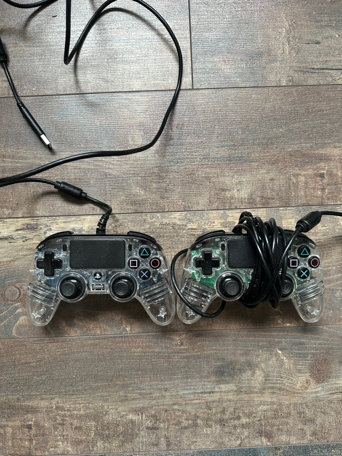 2x PS4 Controllers – Transparant, Ophalen of Verzenden, Zo goed als nieuw, Controller, PlayStation 1