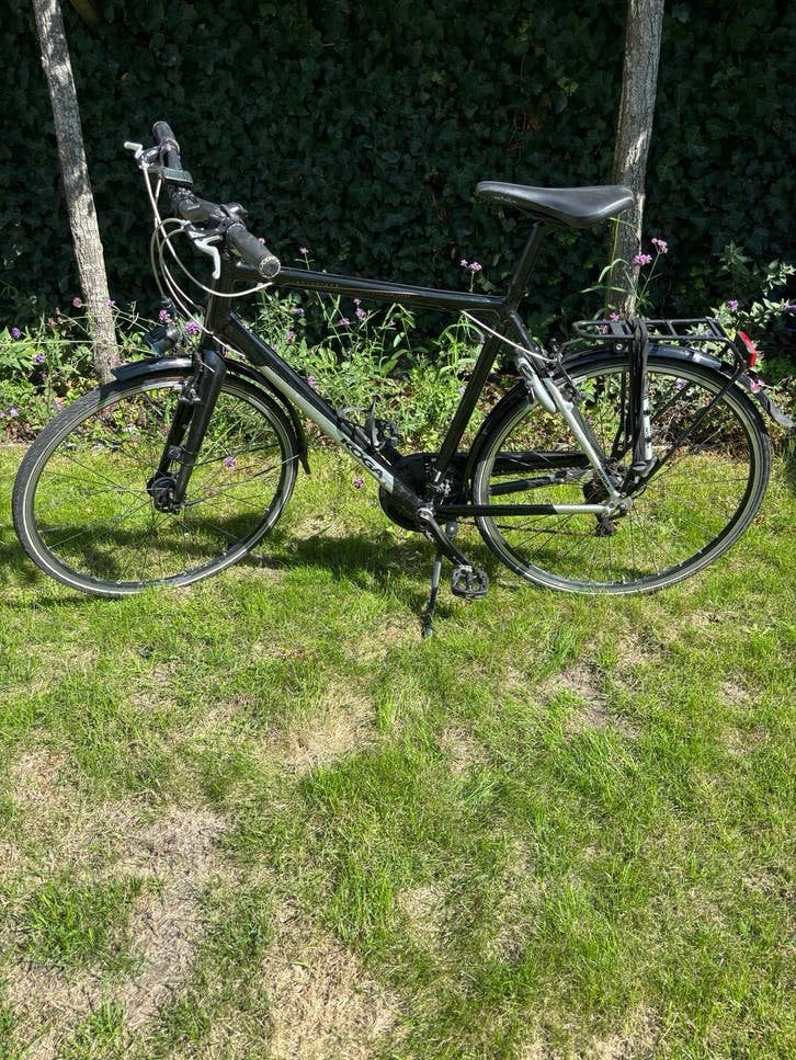 Koga Lightdeluxe Aluminium 7005 Tour Hybride 57  Fiets, Fietsen en Brommers, Gebruikt, Velgrem, Versnellingen, 53 tot 57 cm