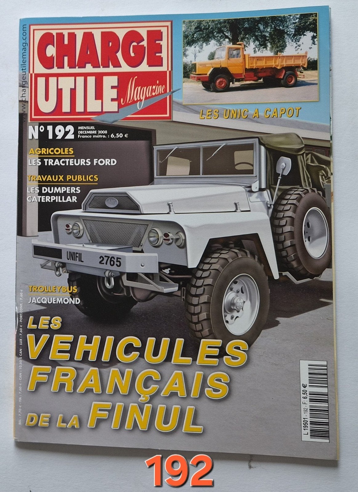 Charge Utile Magazine N192 - Franse Voertuigen, Boeken, Ophalen of Verzenden, Zo goed als nieuw