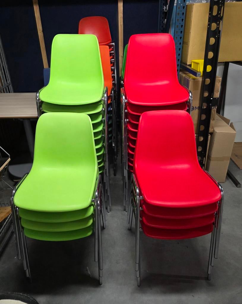 Kantinestoelen R00d en Groen, Ophalen, Overige kleuren, Nieuw, X