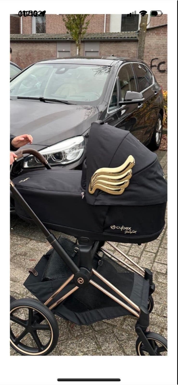 Cybex Priam Platinum kinderwagen met gouden vleugels, Ophalen, Zo goed als nieuw, Kinderwagen, Overige merken