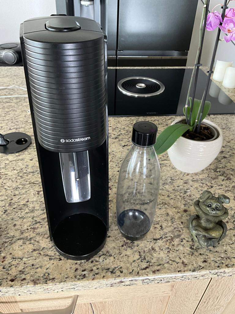 Sodastream Spirit Zwart met Fles, Witgoed en Apparatuur, Ophalen, Zo goed als nieuw