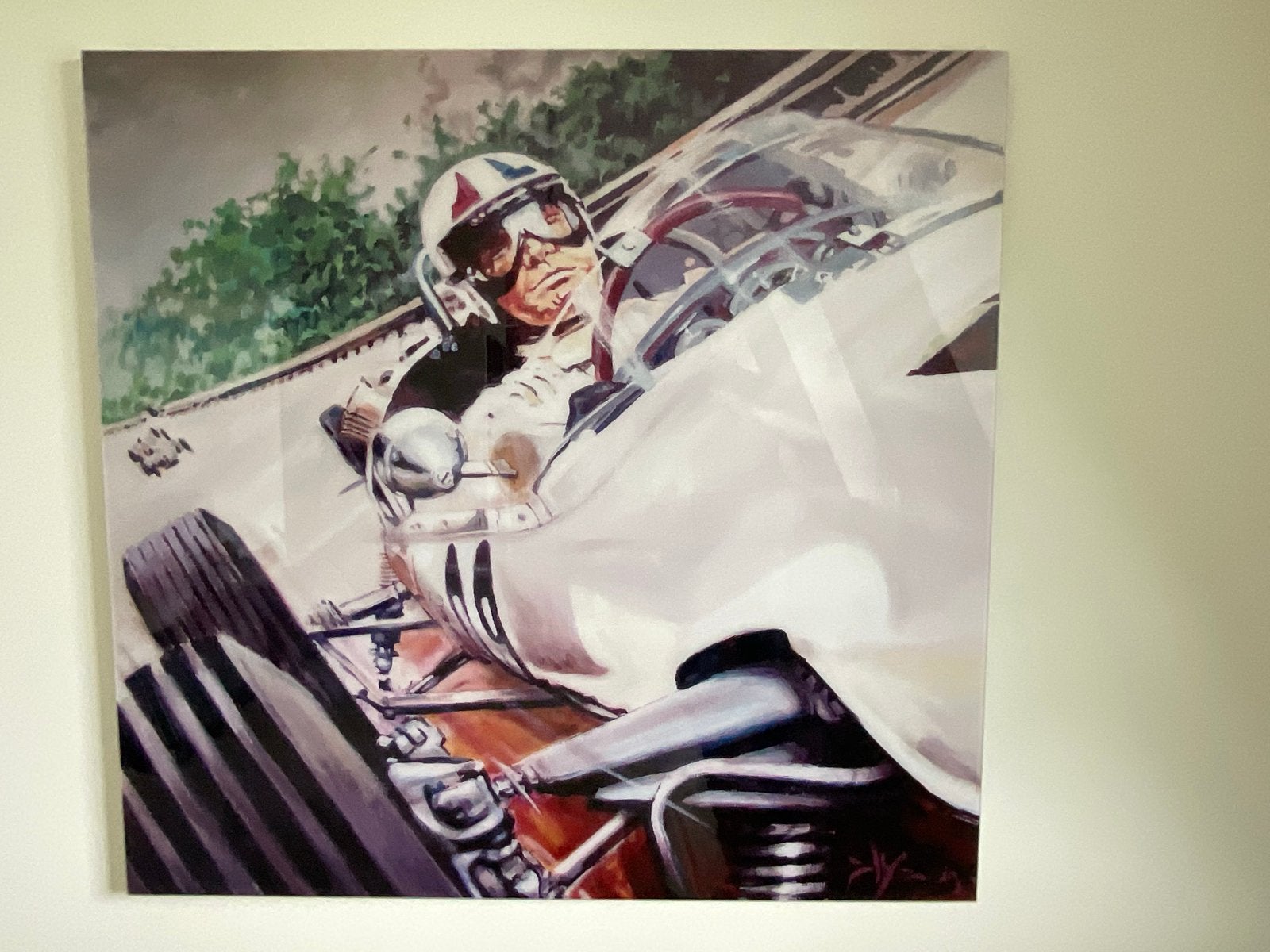Schilderij 'Grand Prix' Frank Mandigers op acrylglas, Antiek en Kunst, Kunst | Schilderijen | Modern, Ophalen of Verzenden