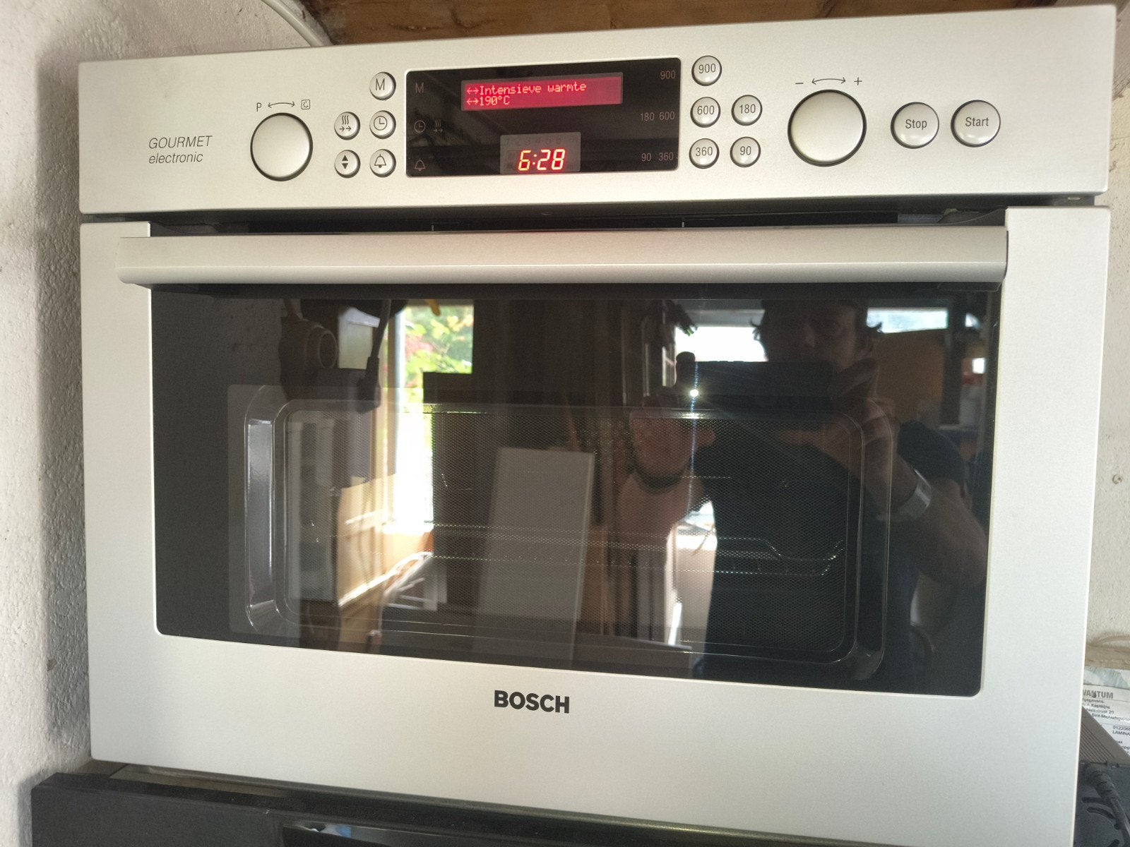 Bosch combimagnetron oven combi, Witgoed en Apparatuur, Ovens, Zo goed als nieuw, Inbouw, Combi-oven, Bosch, Hete lucht, Magnetronfunctie