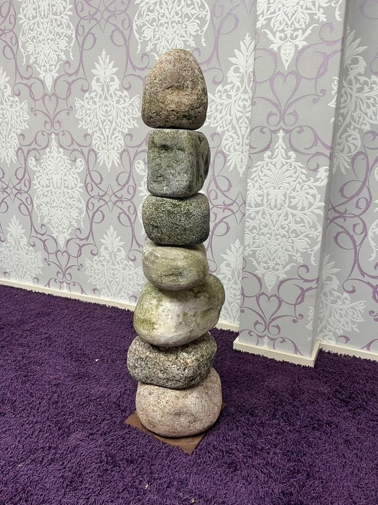 Kunstobject voor in de tuin, stenen toren, Euro 5, Ophalen, Gebruikt