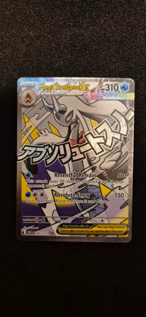 Mega Froslass ex (ASC 265) Ascended Heroes Pokémon kaart, Ophalen of Verzenden, Zo goed als nieuw, Losse kaart, Foil