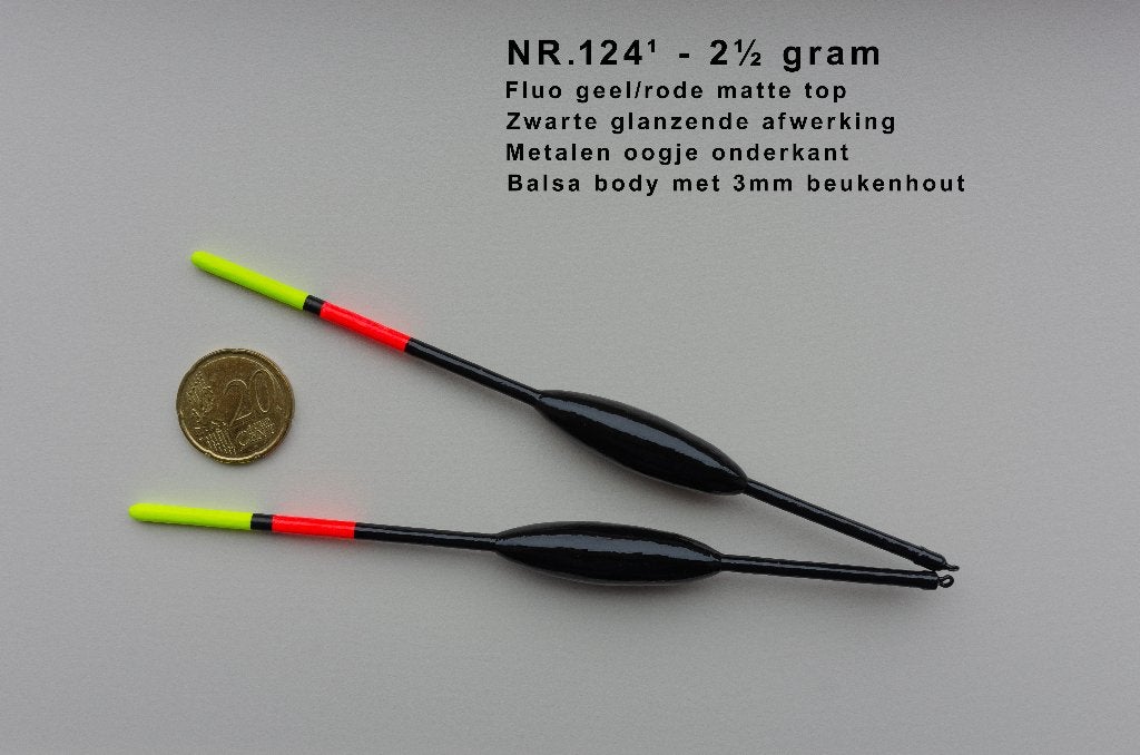 KARPERDOBBER HANDBUILT  NR. 124¹ / 2½ gram, Watersport en Boten, Hengelsport | Karpervissen, Ophalen of Verzenden, Nieuw, Dobber of Lood