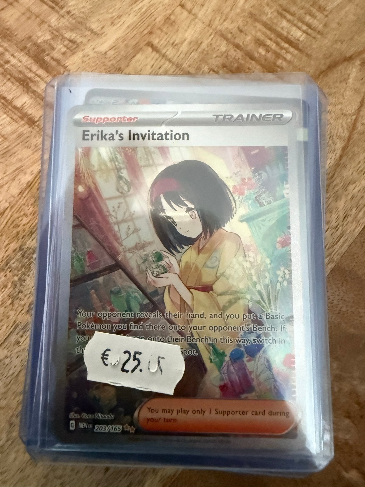 Erika's Invitation Supporter Trainer Kaart - Pokémon TCG, Ophalen of Verzenden, Zo goed als nieuw, Losse kaart