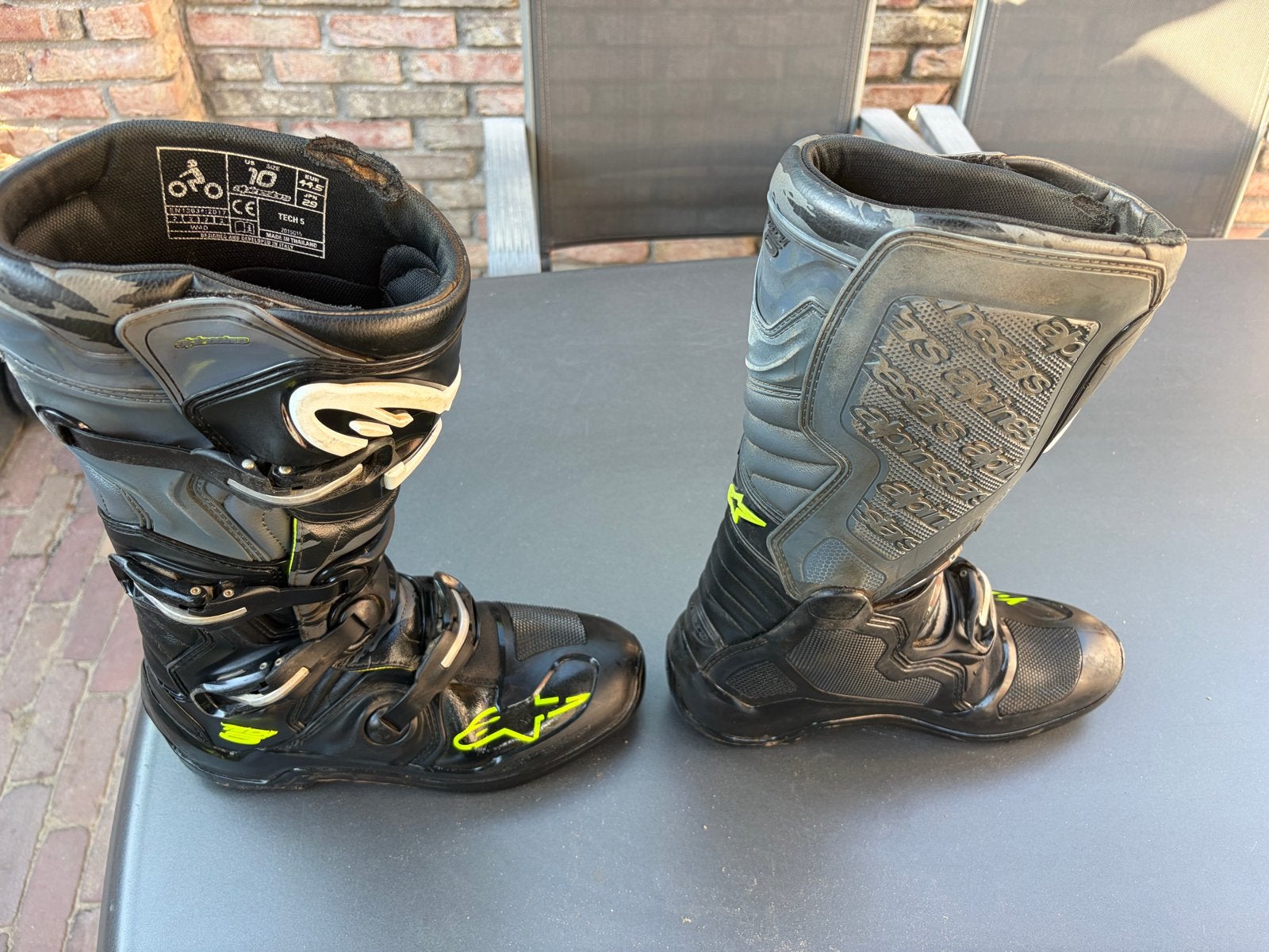 Alpinestars Tech 5 Crosslaarzen - Maat 44.5, Motoren, Ophalen of Verzenden, Tweedehands, Heren, Laarzen
