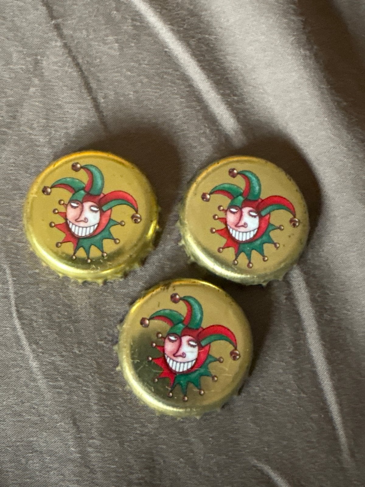 Bierdopjes met Joker-afbeelding (3 stuks), Verzamelen, Ophalen of Verzenden, Gebruikt