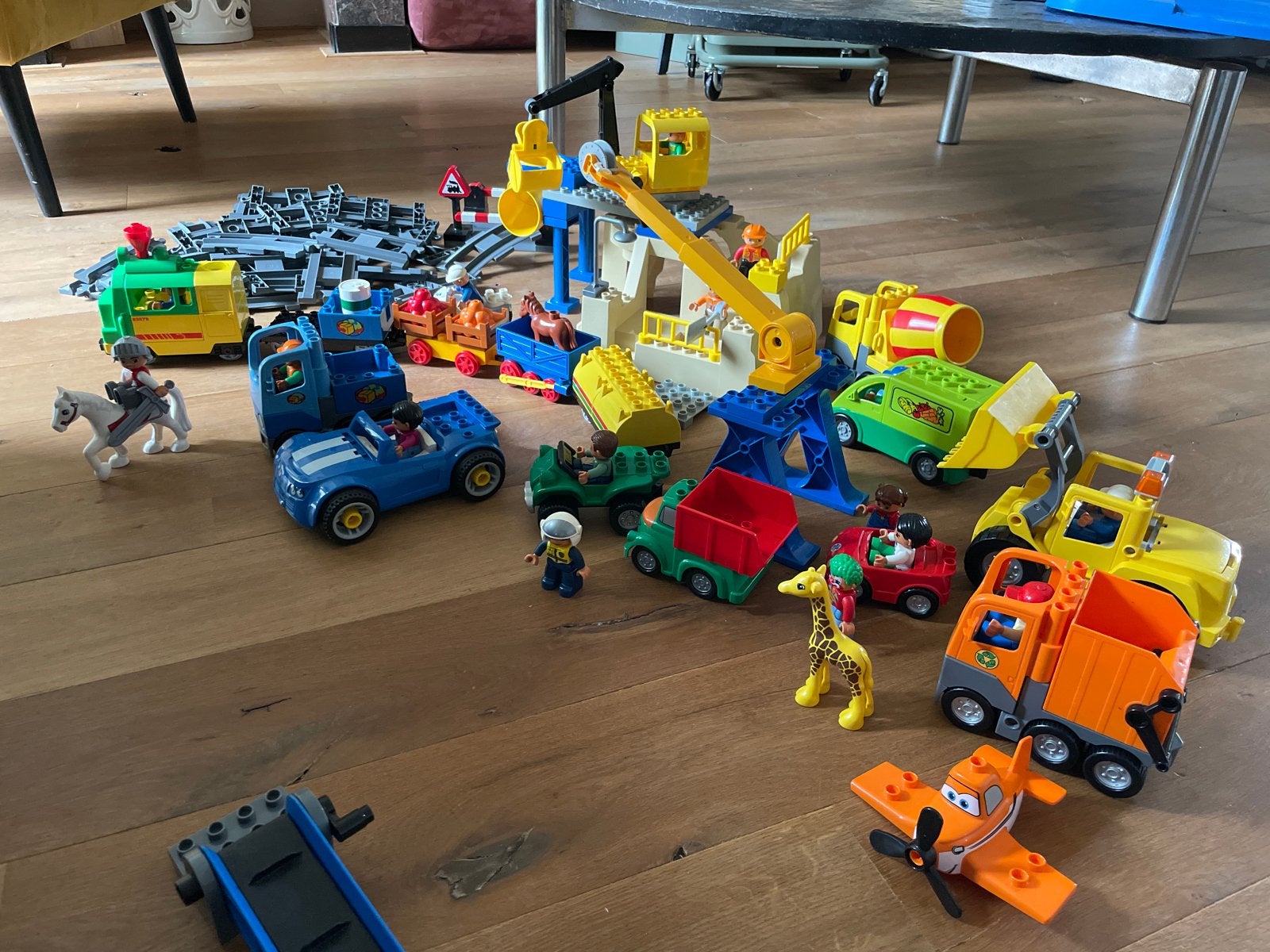 Grote Duplo collectie: trein, voertuigen, figuren en meer, Ophalen, Inclusief minifiguren, Gebruikt, Overige thema's