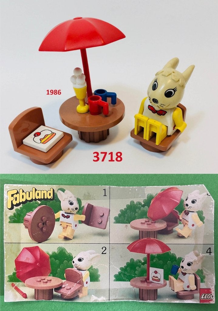 Lego Fabuland 3718 Small café met extra's, Overige thema's, Lego, Ophalen of Verzenden, Zo goed als nieuw