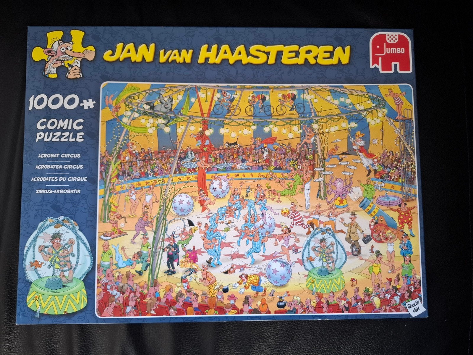 Jan van Haasteren, 1000 stukjes, Acrobaten Circus, Ophalen, 500 t/m 1500 stukjes, Zo goed als nieuw, Legpuzzel