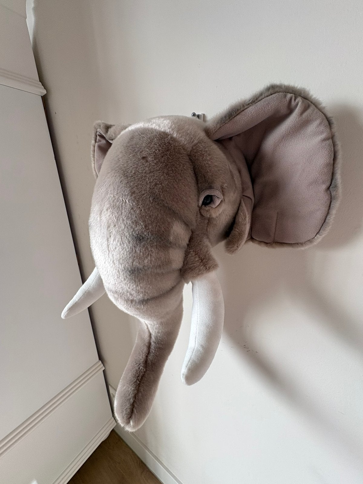 Wild and Soft Dierenkop Olifant, Kinderen en Baby's, Speelgoed | Knuffels en Pluche, Ophalen of Verzenden, Zo goed als nieuw, Olifant
