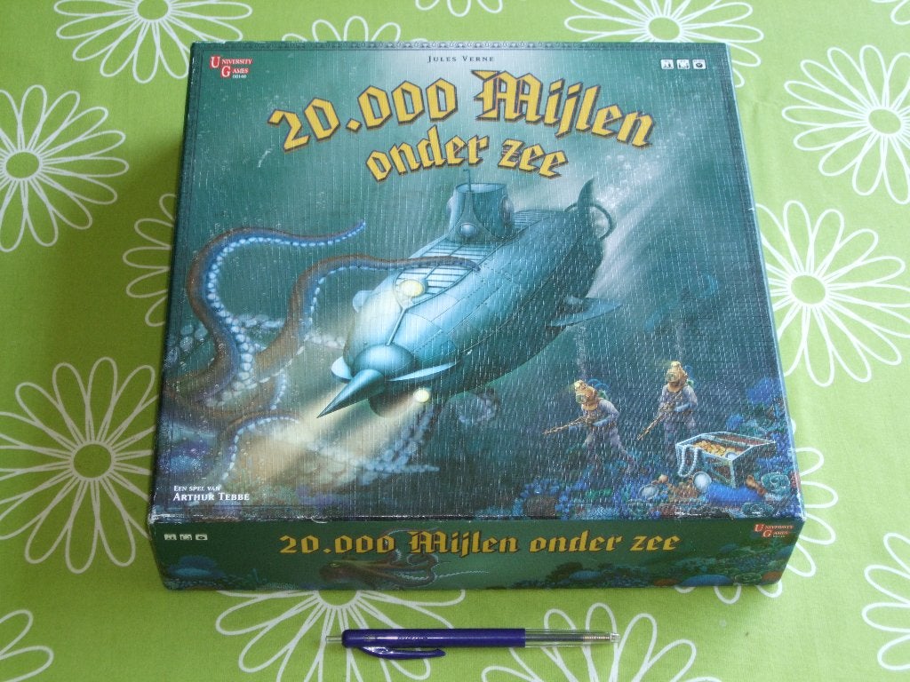 20.000 Mijlen onder zee - bordspel - Jules Verne, Hobby en Vrije tijd, Een of twee spelers, Ophalen of Verzenden, Gebruikt