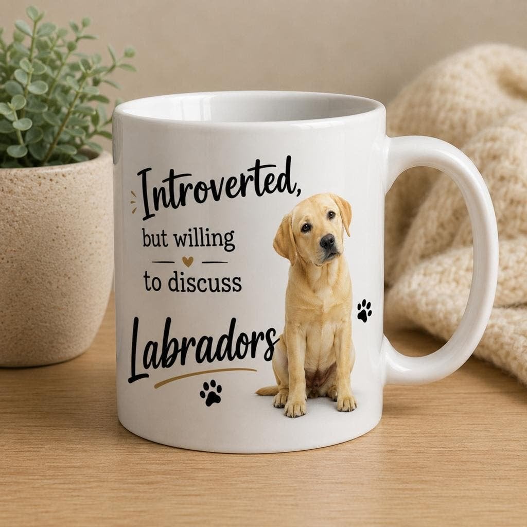 Introverted, but willing to discuss Labradors mok, Ophalen of Verzenden, Nieuw