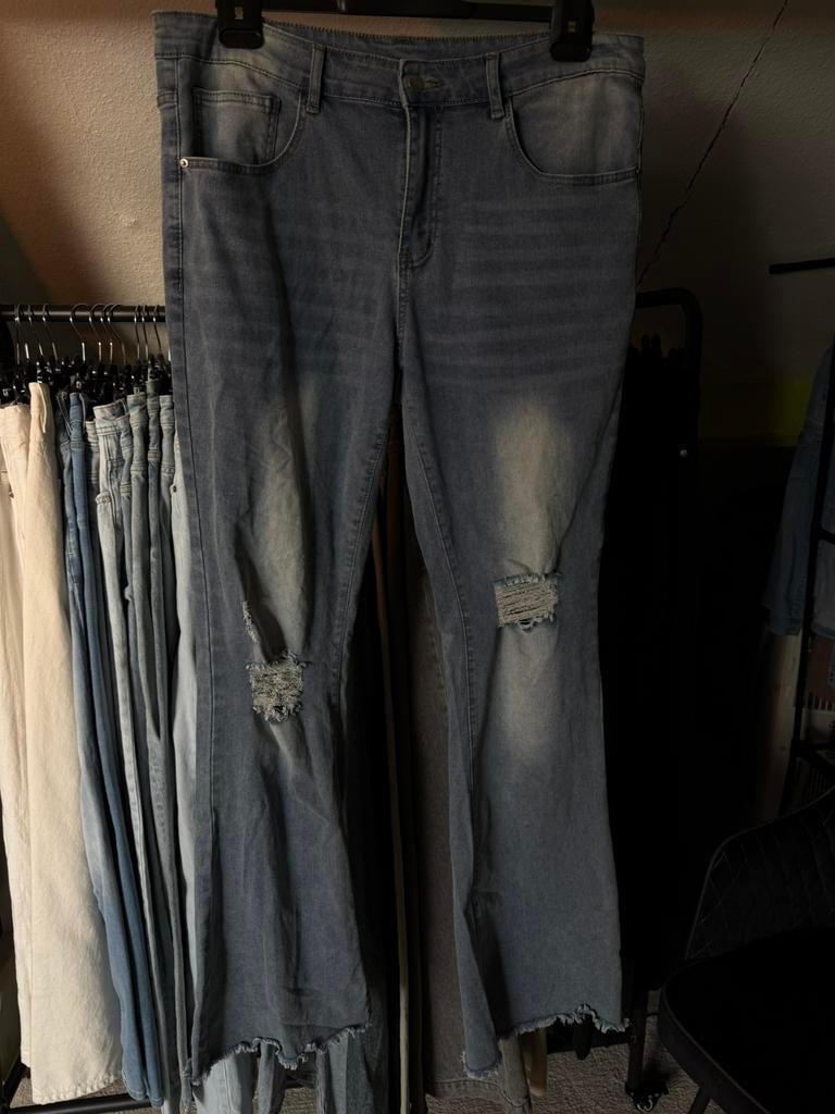 flared spijker broek heren maat 32-34, Ophalen of Verzenden