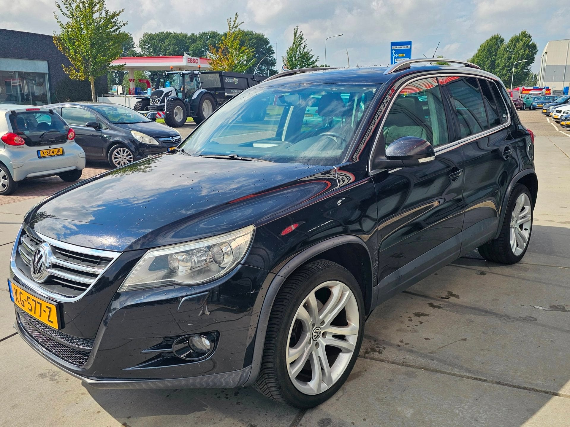 Volkswagen Tiguan 2.0 TSI Sport&Style 4Motion - Leer - Clima, Auto's, Gebruikt, Zwart, 4 cilinders, 1984 cc