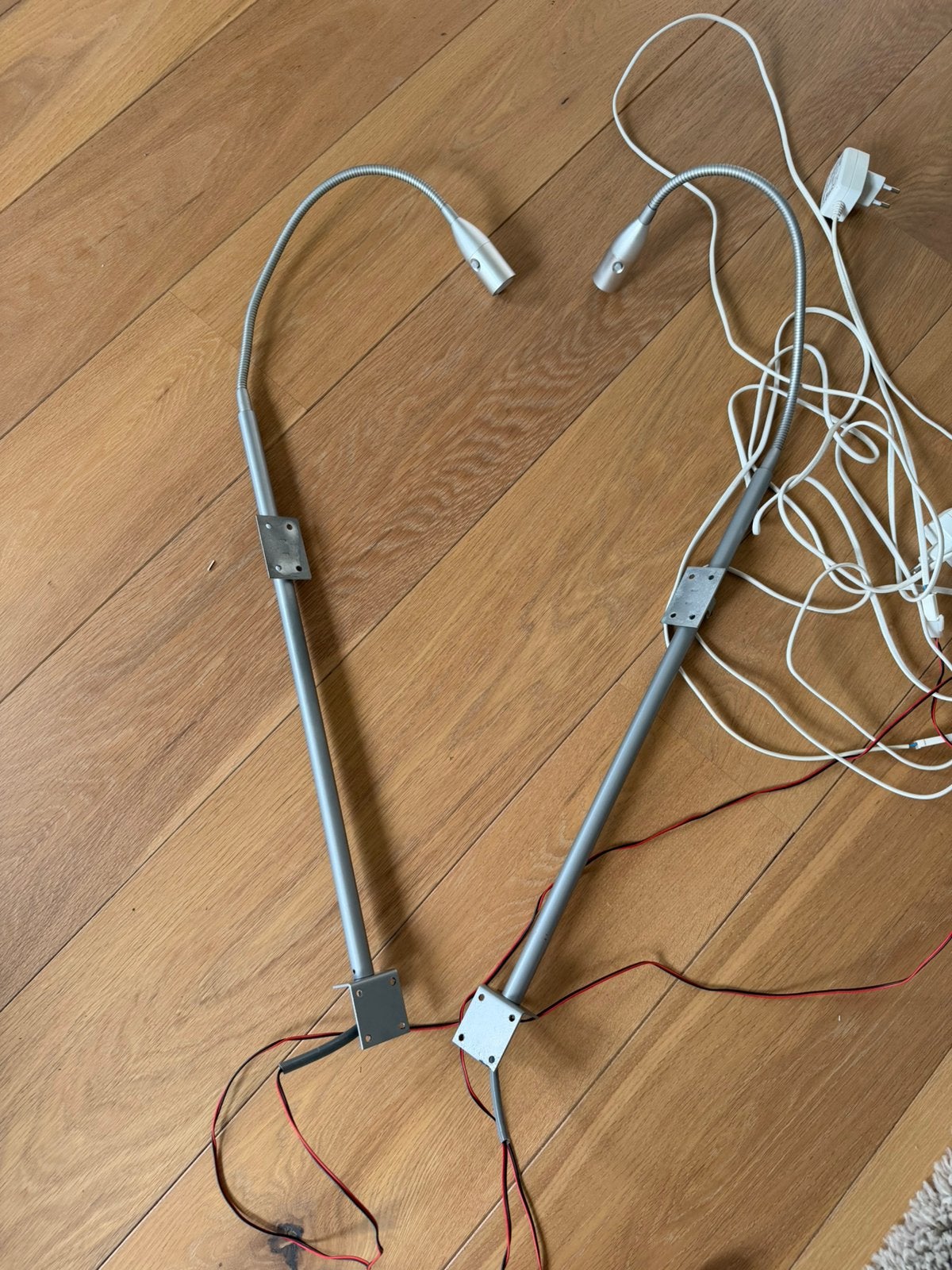 Verstelbare LED bedlampen - Set van 2, Huis en Inrichting, Lampen | Overige, Gebruikt, Ophalen