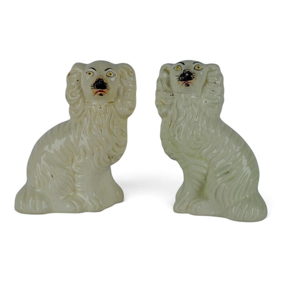 Paar 19e-eeuwse Staffordshire hoerenhondjes, Ophalen of Verzenden