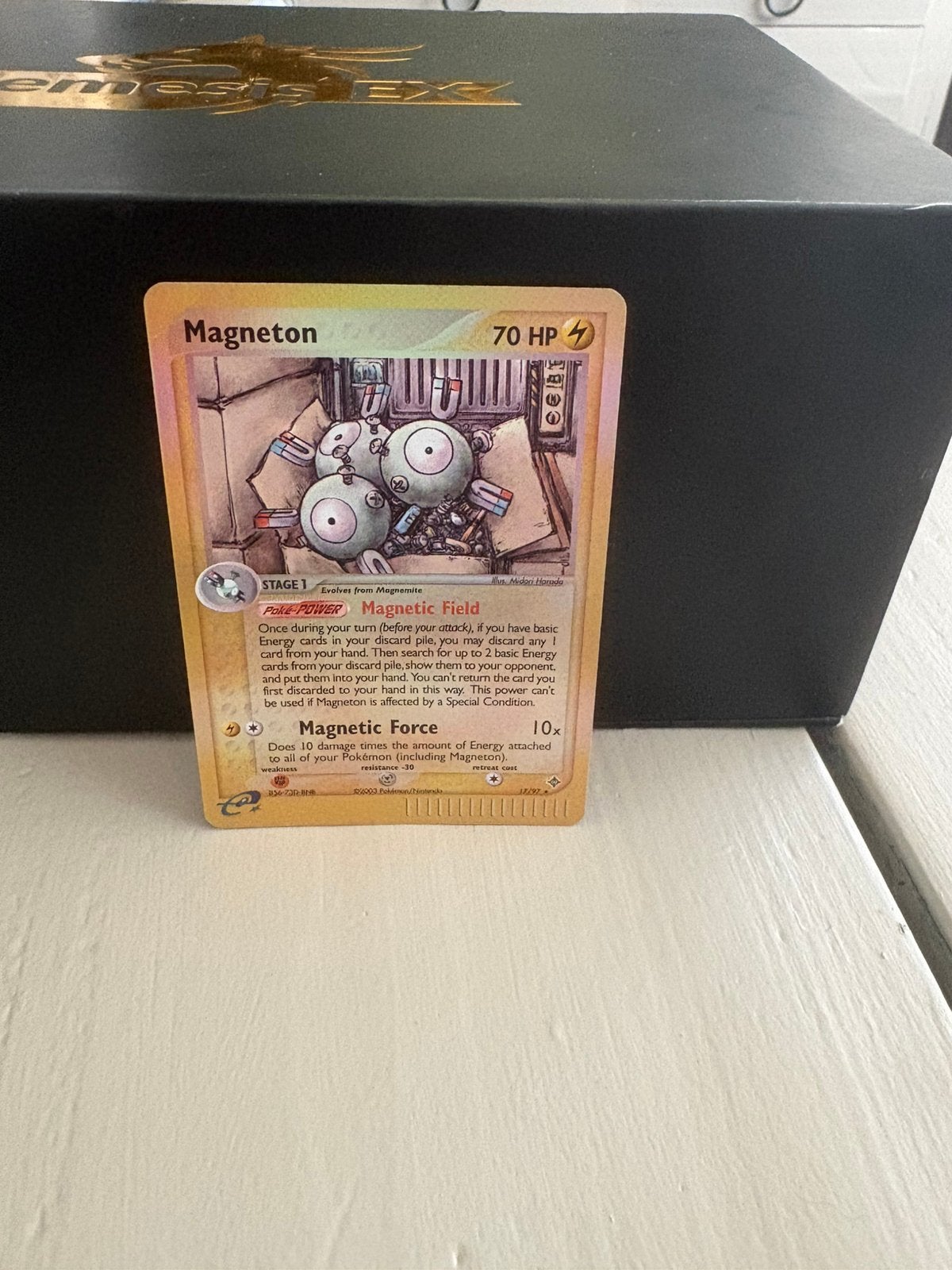 Magneton unseen forces reverse holo, Ophalen of Verzenden, Zo goed als nieuw, Meerdere kaarten, Foil