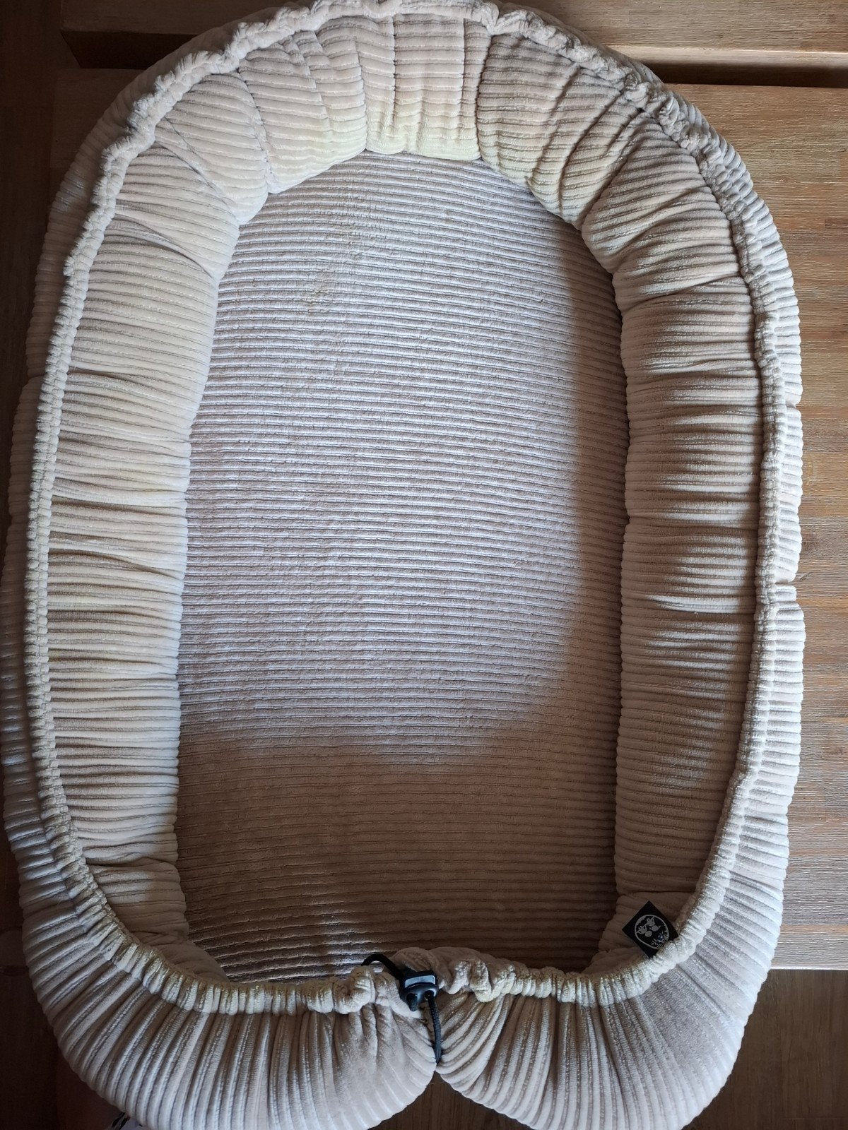 Tante Tuttebel - Babynestje - beige/bruin - ribstof, Kinderen en Baby's, Ophalen of Verzenden, Gebruikt, Overige typen