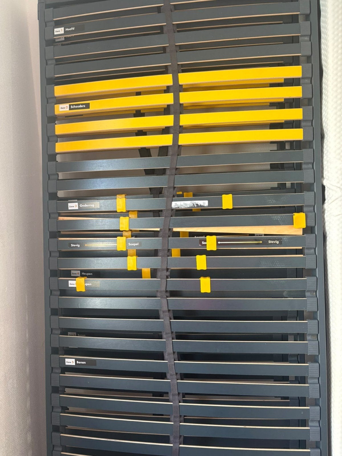 1 xBeter Bed Bossflex 400 Lattenbodem 90x210 cm, Ophalen, 90 cm, Eenpersoons, 210 cm
