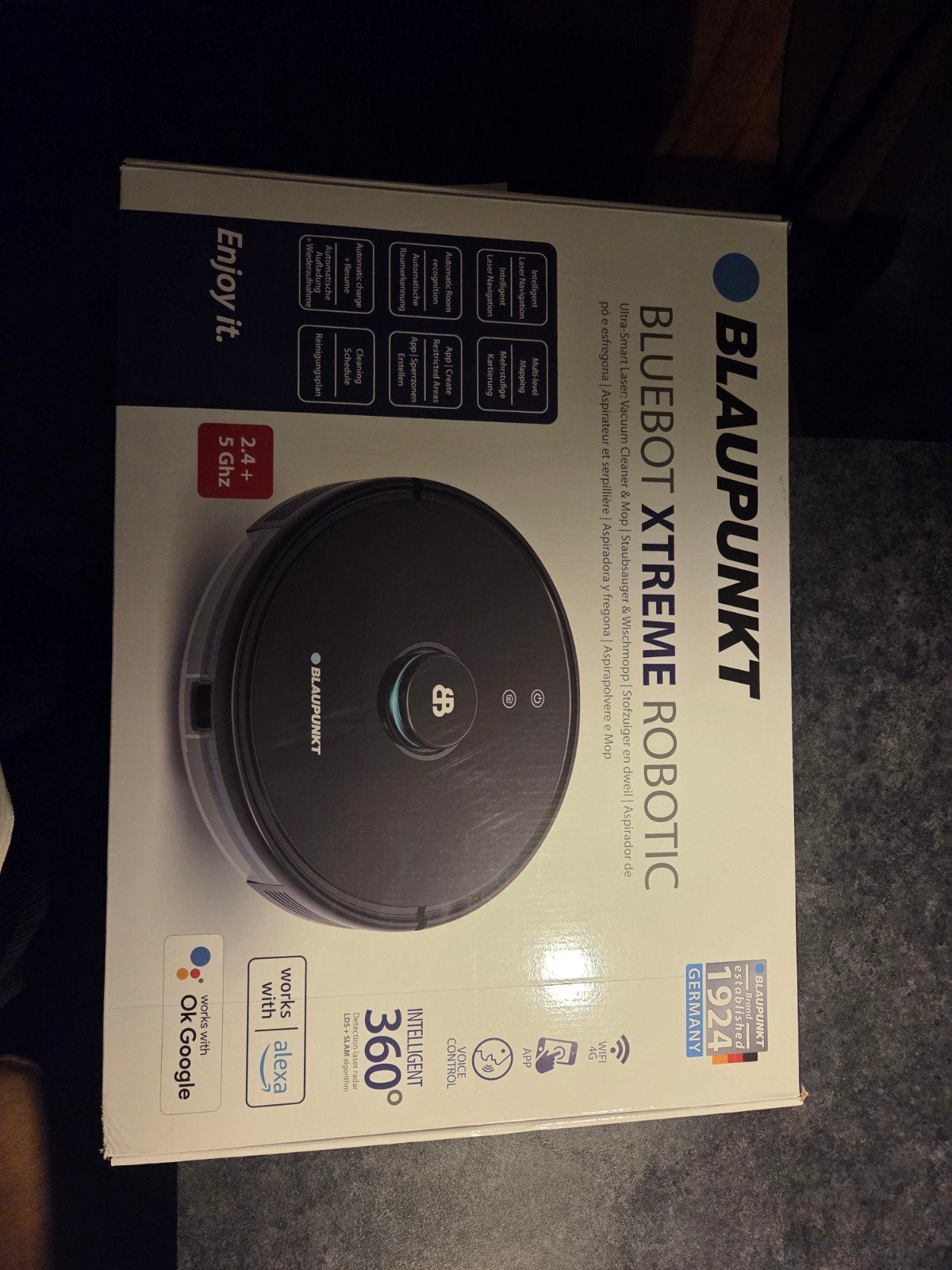 Blaupunkt Bluebot Xtreme Robotstofzuiger met Dweilfunctie, Ophalen, Zo goed als nieuw