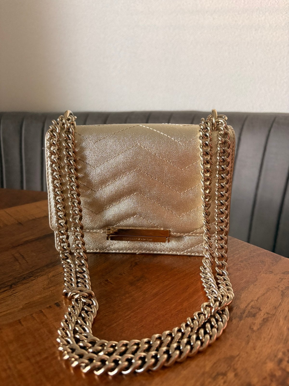 Champagne / gouden Kate Spade leer, Sieraden, Tassen en Uiterlijk, Tassen | Damestassen, Ophalen of Verzenden, Zo goed als nieuw