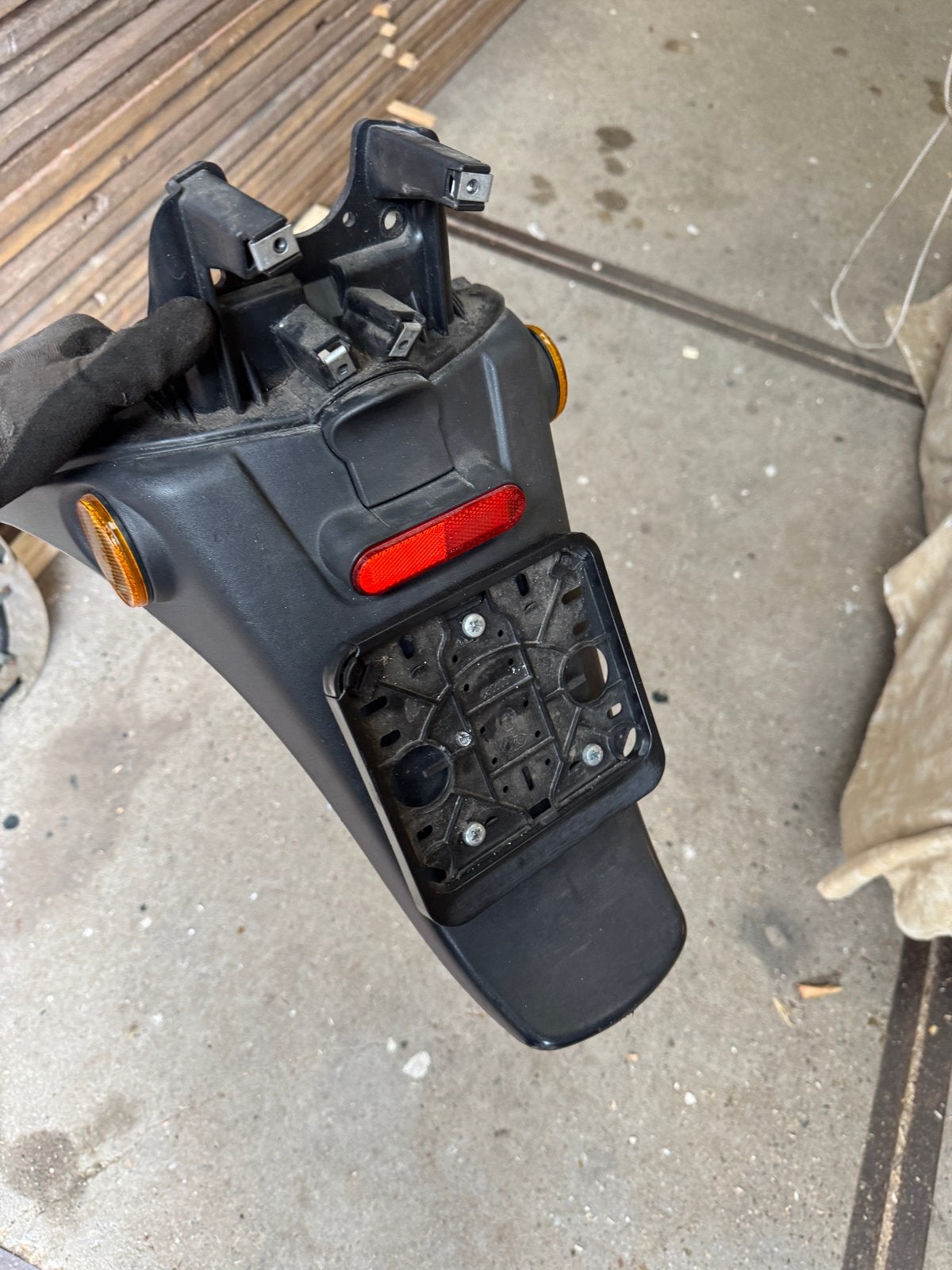Achterspatbord met kentekenhouder voor Piaggio Fly, Ophalen of Verzenden, Gebruikt, Overige typen, Piaggio