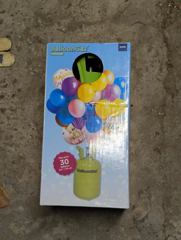 Heliumtank voor ballonnen, Ophalen of Verzenden, Gebruikt, Feestartikel, Overige
