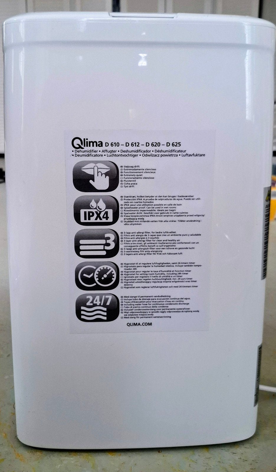 Qlima D 610 Luchtontvochtiger - Stil en Efficiënt, Ophalen, Luchtontvochter