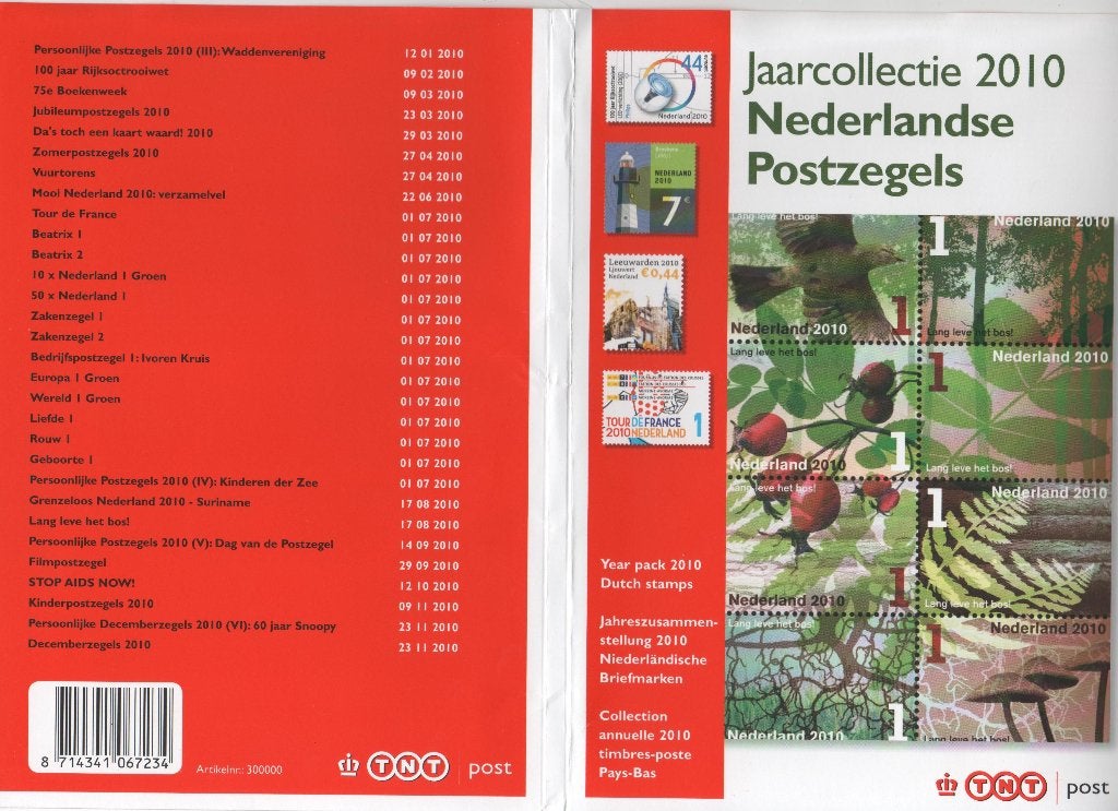 Jaarcollectie 2010 Nederland postzegels compleet. Postfris., Postzegels en Munten, Postzegels | Nederland, Ophalen of Verzenden