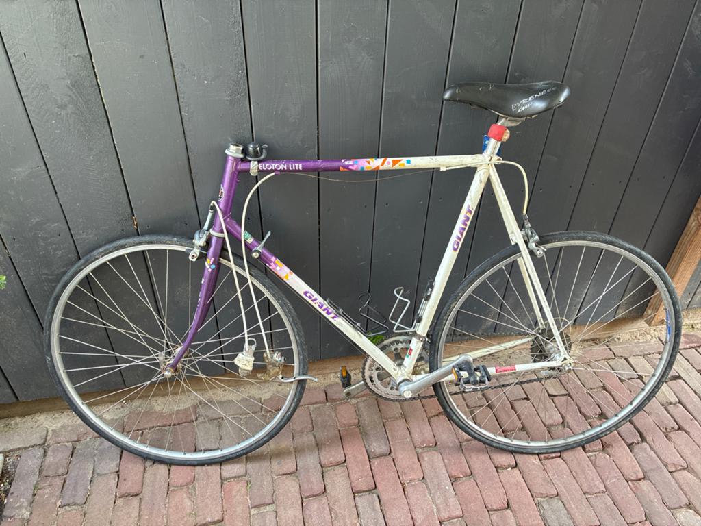 Giant Peloton Lite racefiets - Vintage zonder stuur, Fietsen en Brommers, Fietsen | Racefietsen, Ophalen, 28 inch, Gebruikt, Giant