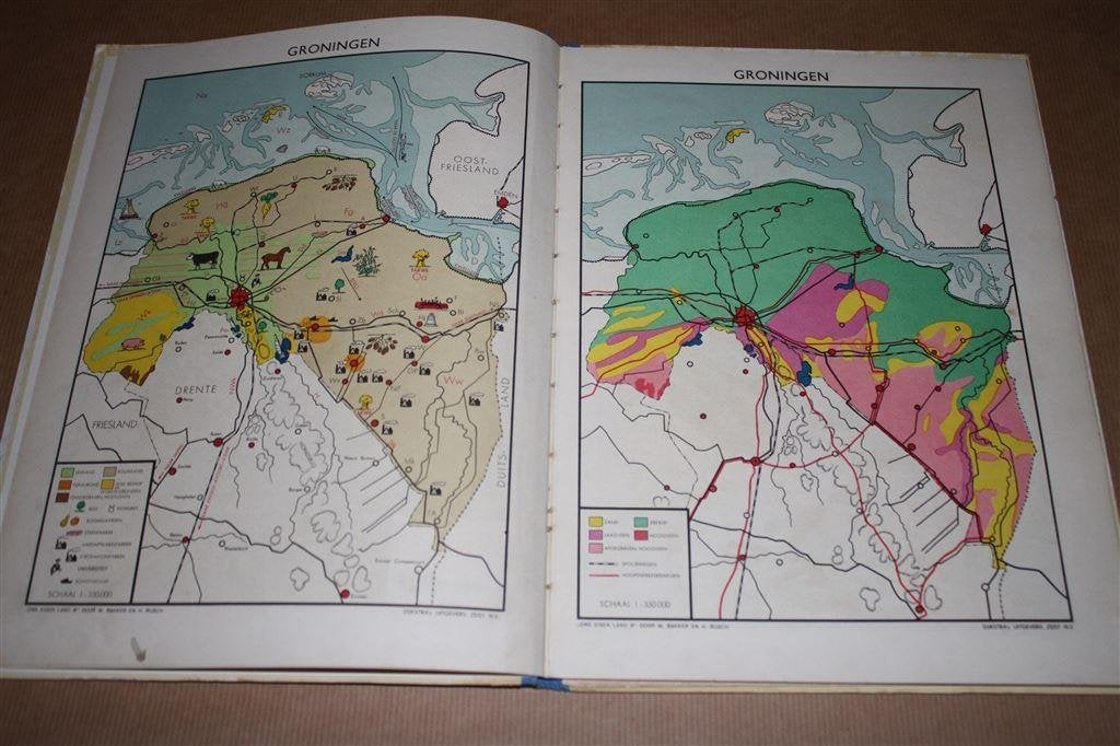 Ons eigen land B. Atlas van Nederland. 1956., Boeken, Gelezen, Ophalen of Verzenden, Landkaart, 1800 tot 2000
