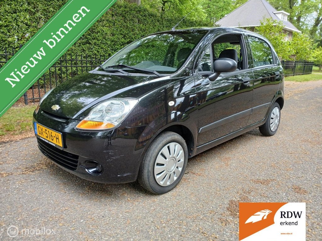Chevrolet Matiz 0.8 Pure, Auto's, Chevrolet, Voorwielaandrijving, Stof, Gebruikt, Zwart
