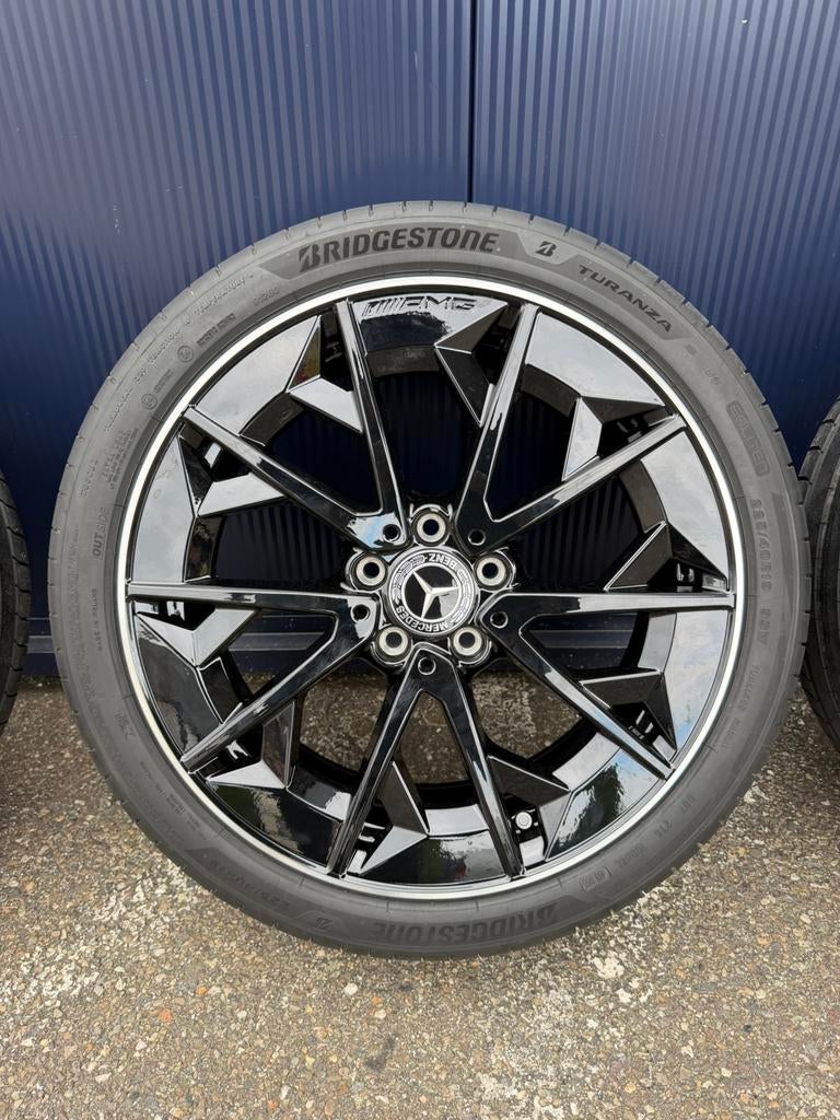19" Originele Mercedes Cla EQ AMG velgen zwart., Auto-onderdelen, Banden en Velgen, Banden en Velgen, Ophalen, 19 inch, Zomerbanden