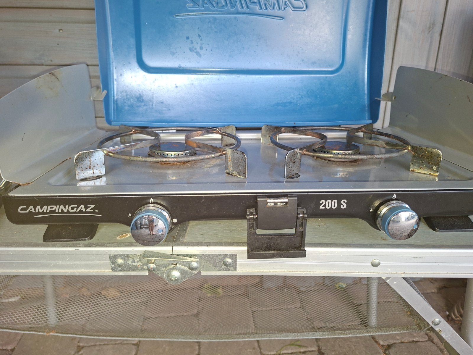 2pits campinggaz gasstel, Ophalen