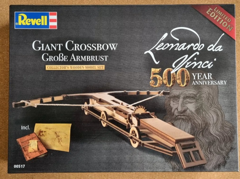 Revell 00517 Giant Crossbow Leonardo da Vinci 1:100 SEALED, 1:50 of kleiner, Revell, Overige typen, Nieuw