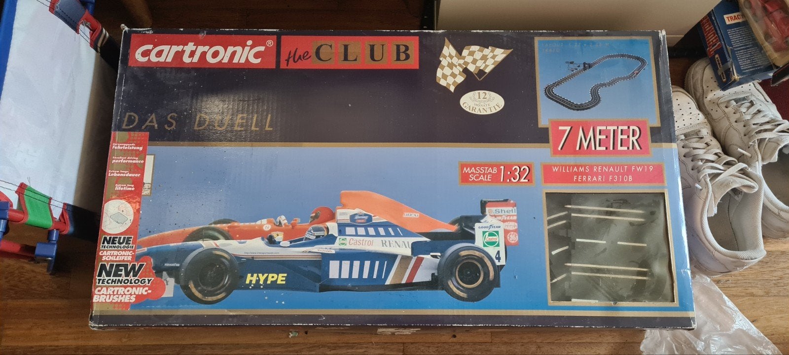 Cartronic 1:32 analoge slot racebaan met 4 auto's, Kinderen en Baby's, Speelgoed | Racebanen, Elektrisch, Ophalen, Overige merken
