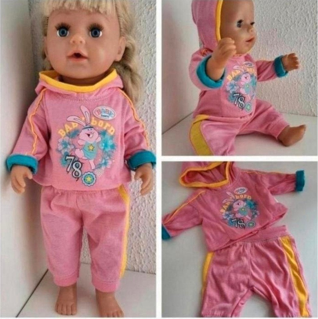 Baby Born pop kleding set roze trainingspak Babyborn Excl.po, Ophalen of Verzenden, Nieuw, Babypop