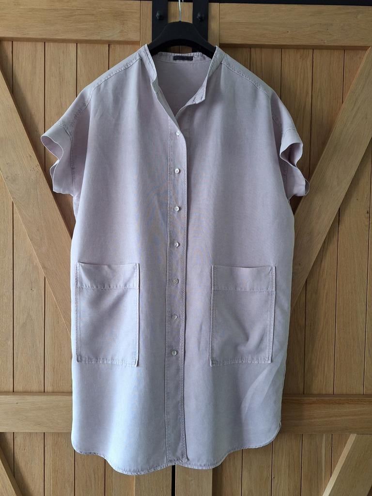 TK, Oska linnen/lyocell zacht roze jurk, maat 46/48. €45.-, Kleding | Dames, Grote Maten, Ophalen of Verzenden, Gedragen, Roze