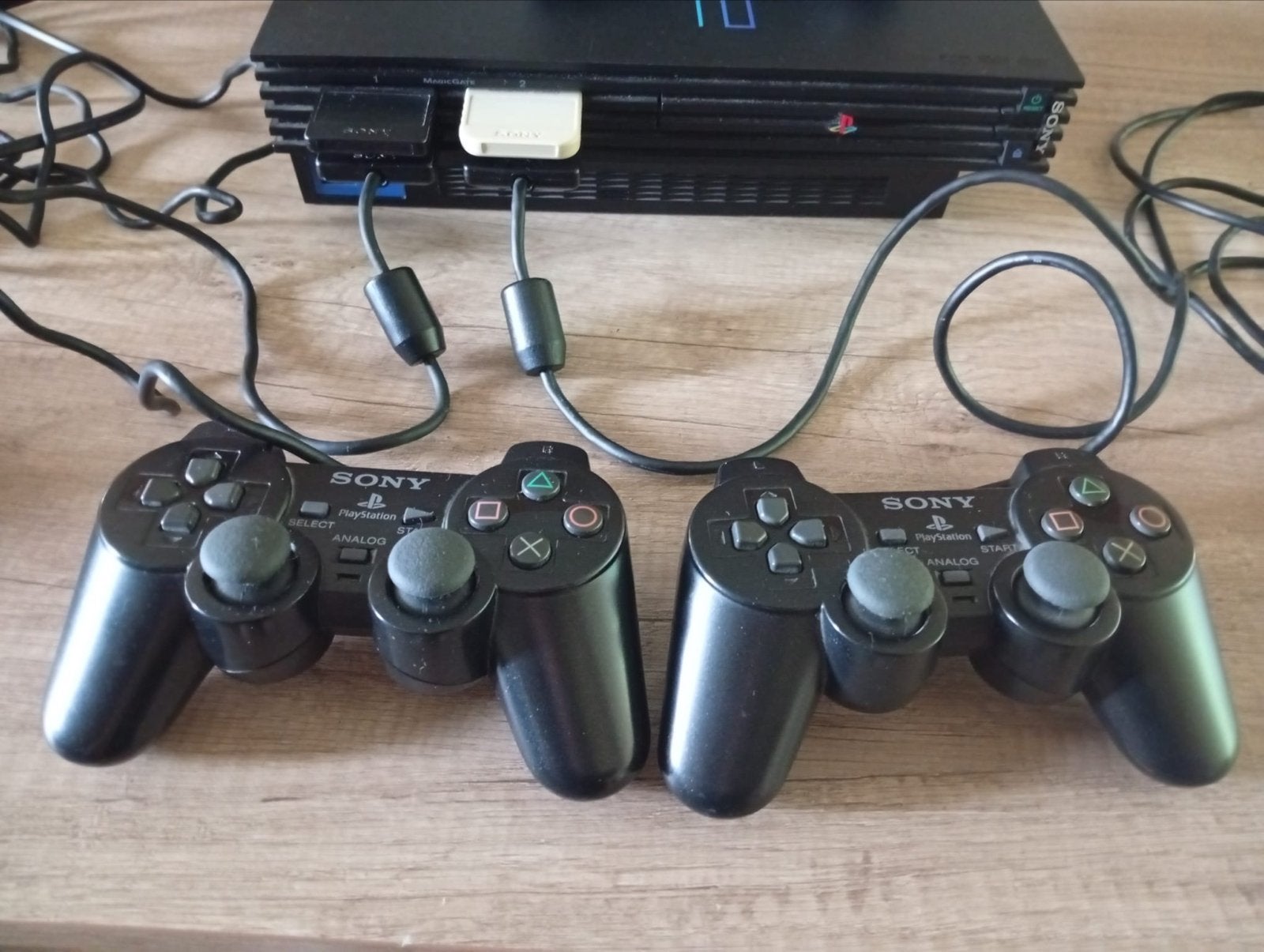 Sony PlayStation 2 (PS2) met 2 controllers en games, Ophalen, Met 2 controllers, Gebruikt, Met games