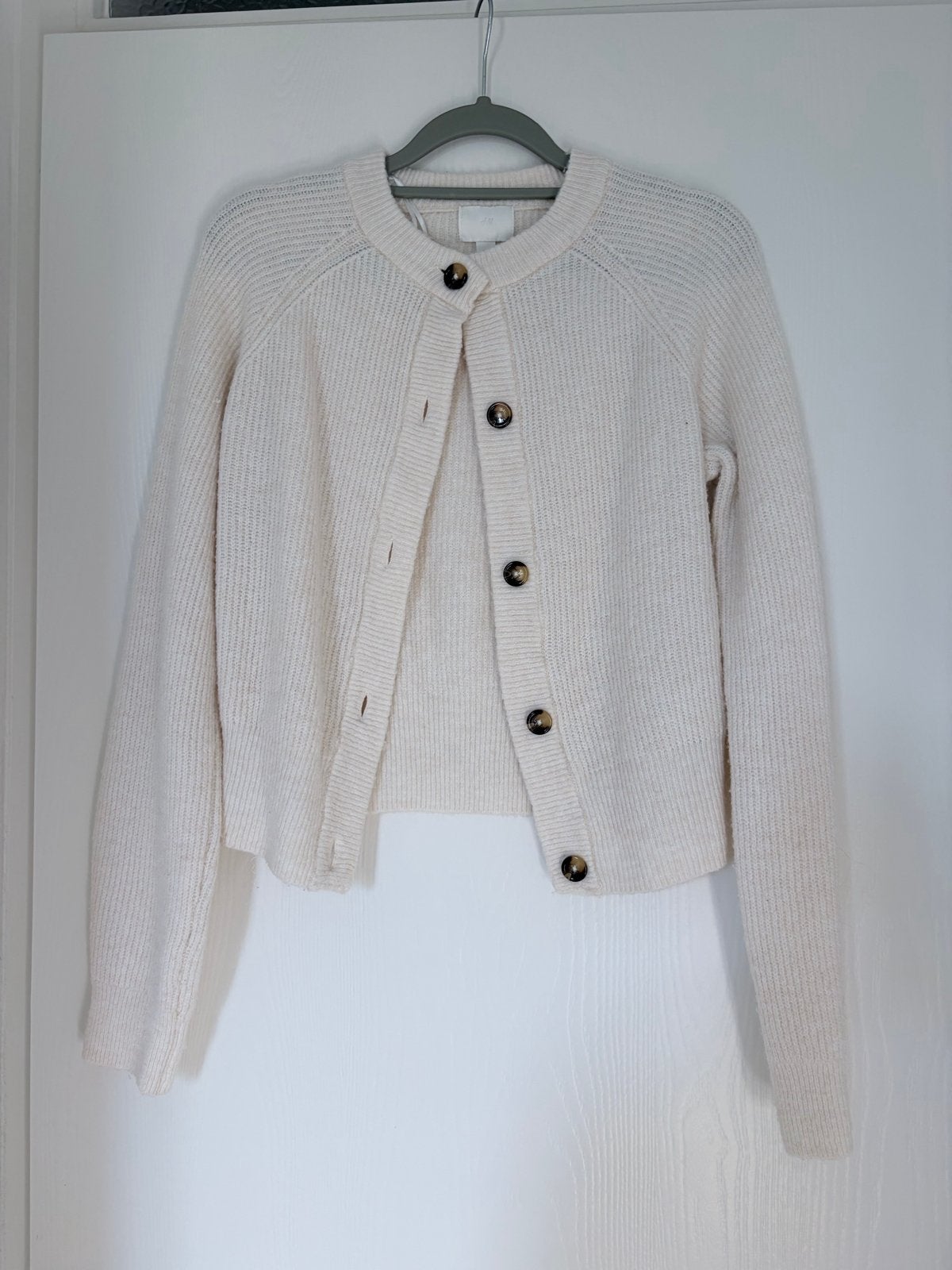 H&M gebreid vest maat S, Ophalen of Verzenden, Zo goed als nieuw, Maat 36 (S), Beige