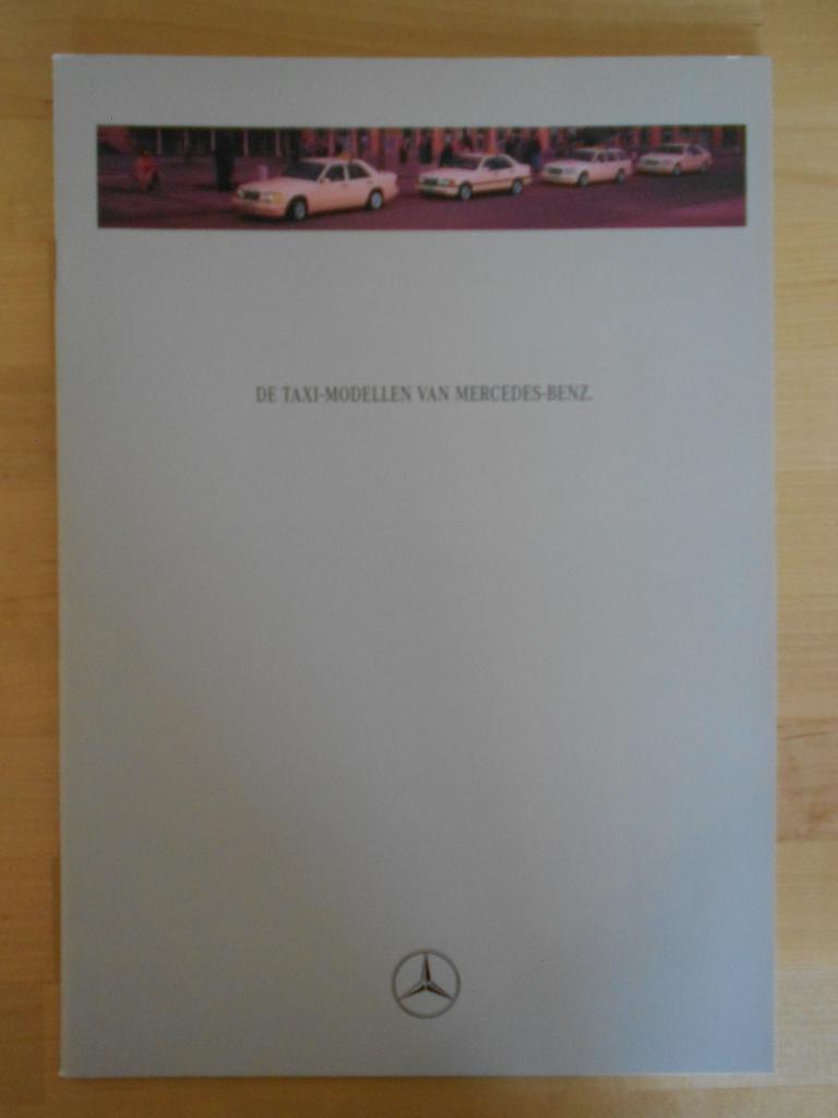 Mercedes W124 W202 W140 Taxi Brochure 1994 - 200 230 240 250, Boeken, Zo goed als nieuw, Mercedes-Benz, Mercedes, Ophalen of Verzenden
