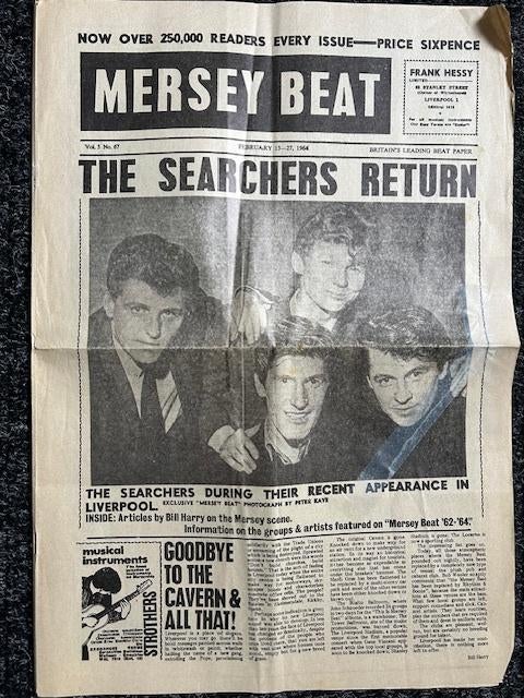 Krant (Paper) Mersey Beat 1964 Febr.13-27, Ophalen of Verzenden, 1960 tot 1980, Buitenland, Krant