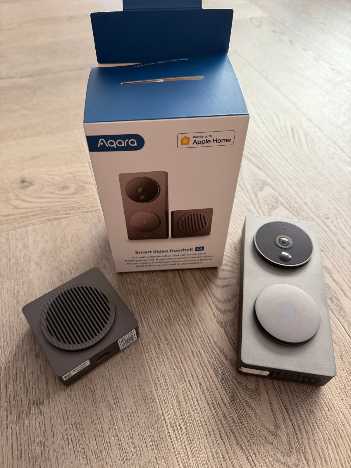 Aqara Smart Video Deurbel G4 - Draadloos/Bedraad, Ophalen of Verzenden, Bewegingsdetectiesensor, Zo goed als nieuw, Draadloos